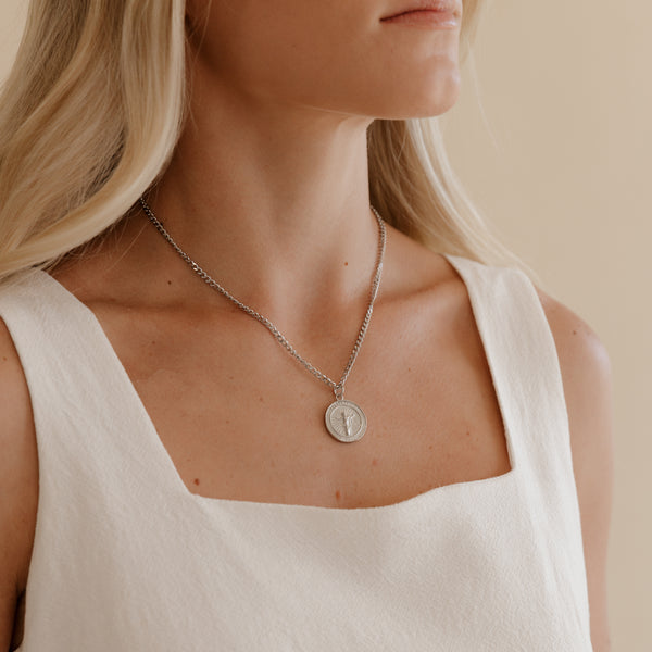 Silver My Redeemer Lives Necklace